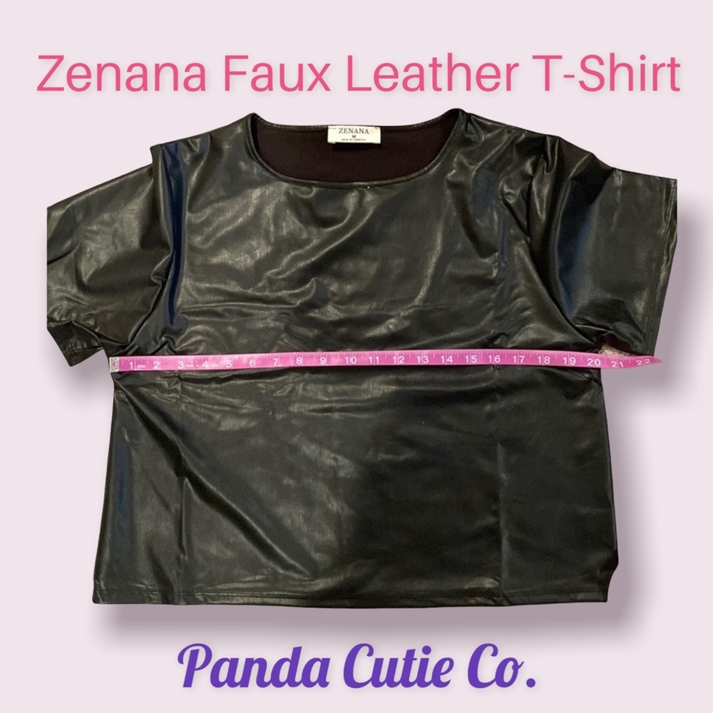 ❤️ 2 for $19 - Zenana Pleather PU T-shirt